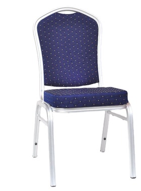 【HM-A6】批发蓝灰色铝宴会椅 经典餐厅酒店椅 厂家直销轻奢