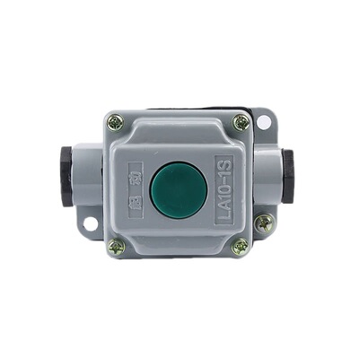 现货LA10-1S防水防尘按钮开关 控制按钮 压扣开关 复位开关铜件