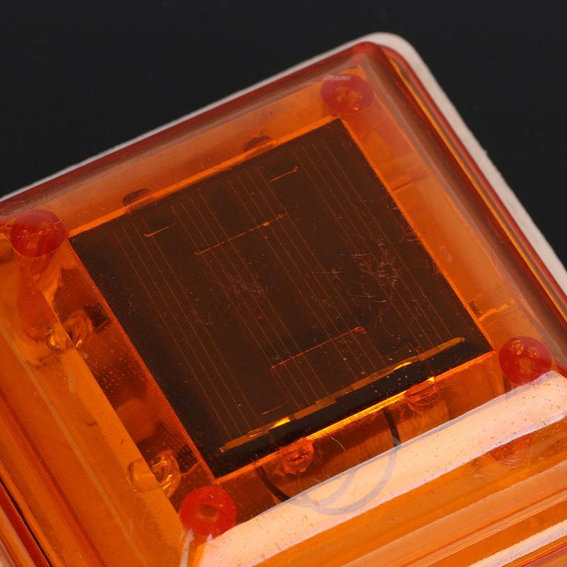 80铁led道路交通太阳能柱帽灯护栏围挡防撞太阳能警示灯厂家直销