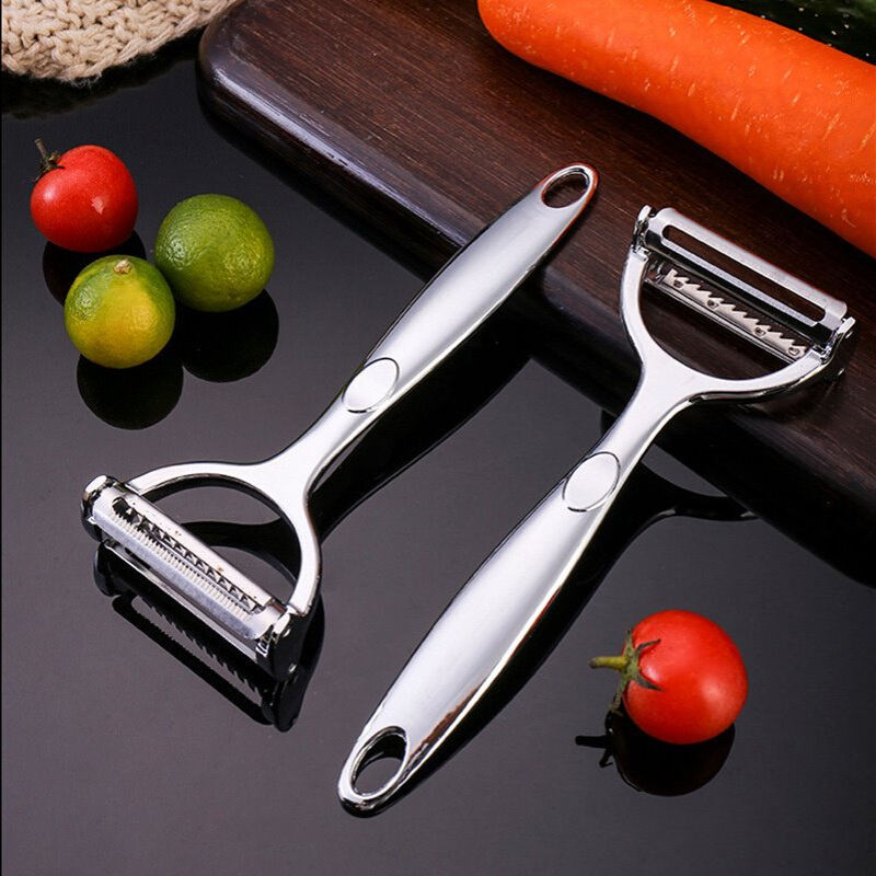 不锈钢双头刨丝器削皮刀多功能削皮器家用二合一瓜刨水果刮皮刀子