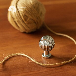 造就工间 复古简约拉手 铜制极简毛线球型柜门抽屉衣柜把手橱柜