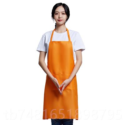 正品围裙厨房工作服定制l锅oo印字宣传围裙订做餐厅火服务员g店女