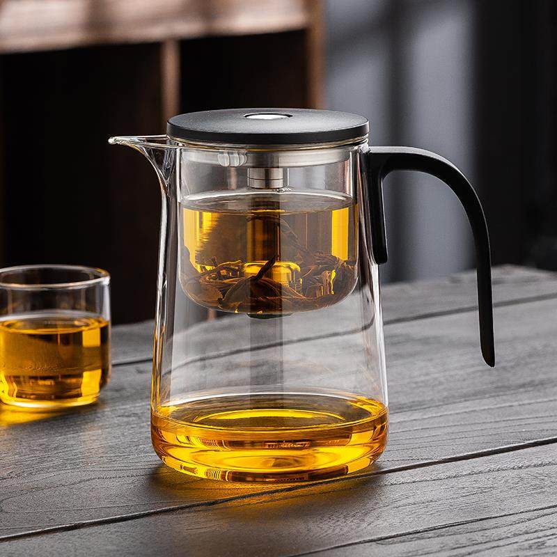 飘逸杯磁吸泡茶壶耐热玻璃泡茶杯茶水分离杯玻璃内胆过滤懒人茶具