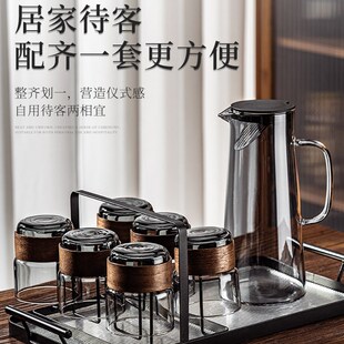 精选钢化玻璃杯防摔耐高温加厚水杯家用客厅待客茶杯子套装高级感