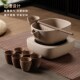 黑茶壶煮茶器陶瓷套装 复古安化黑茶家用麦饭石煮茶器煮茶炉电陶炉