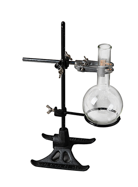 工业风铸铁金属实验室花架烧瓶型花器玻璃花瓶摆件装饰手冲咖啡架