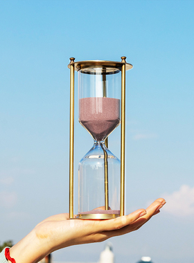 diy沙漏创意摆件3分钟解压倒计时器儿童防摔书房桌面办公室装饰品