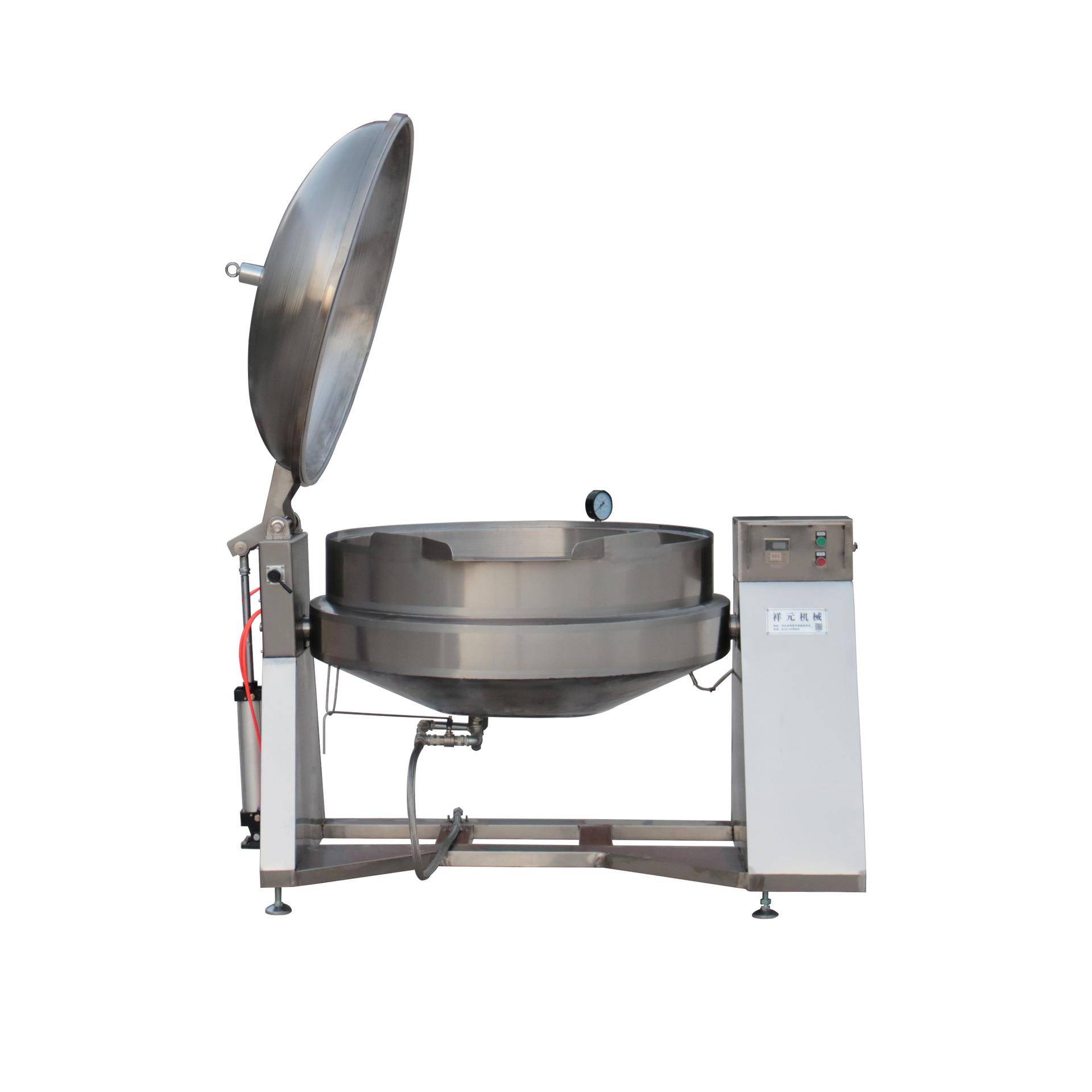 食品厂电加热豆沙夹层锅双向搅拌莲蓉月饼馅料煮锅