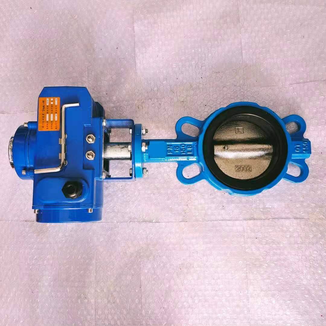 电动对夹式蝶阀380V/220V精小开关球体304板厂家河北D971X-16Q