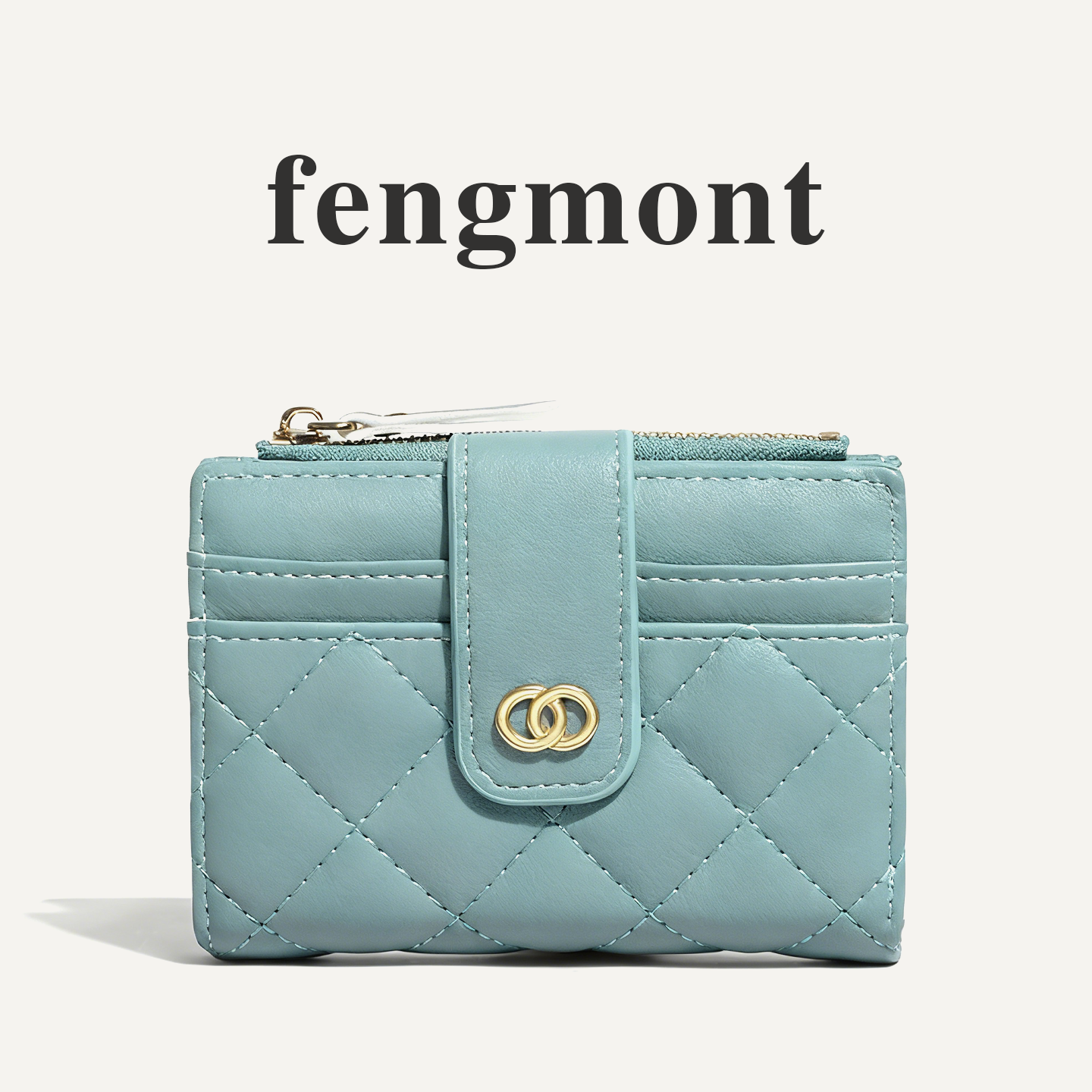 时尚百搭多卡位棱纹零钱包