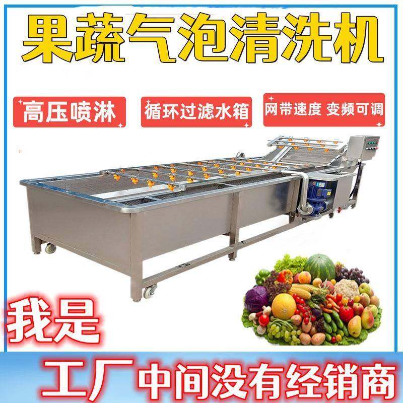 果蔬清洗加工设备材天冬气泡清洗机食品厂土豆西蓝花洗菜机