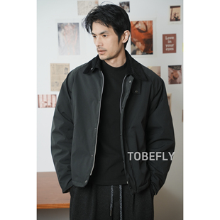 Tobefly巴恩风灯芯绒翻领夹克棉服冬季新款保暖休闲百搭外套BF005
