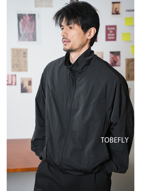 Tobefly美式极简防水轻薄防晒夹克休闲宽松百搭立领外套H22261