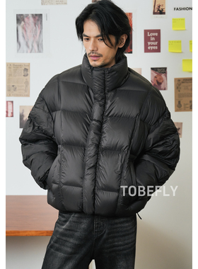 Tobefly高充绒加厚哑光结构泡芙羽绒服冬季保暖面包服外套88060