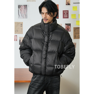 Tobefly高充绒加厚哑光结构泡芙羽绒服冬季保暖面包服外套88060