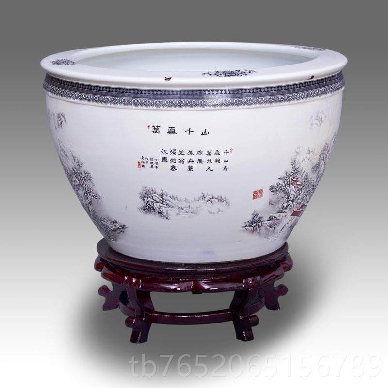 正品陶瓷鱼缸包特大号白景德意镇创金鱼缸乌龟缸色雪景睡莲邮碗莲,宠物/宠物食品及用品,桌面缸,淘宝优惠券,粉丝福利购,淘宝优惠卷