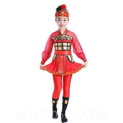 正品六兰一儿演出服女古装花木打鼓舞蹈童兰辞戏曲男孩木将军表演