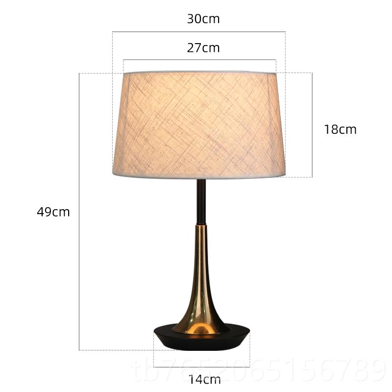 正品代欧厅简约现代卧室床头灯美式轻奢大气后现客书房房间家用台