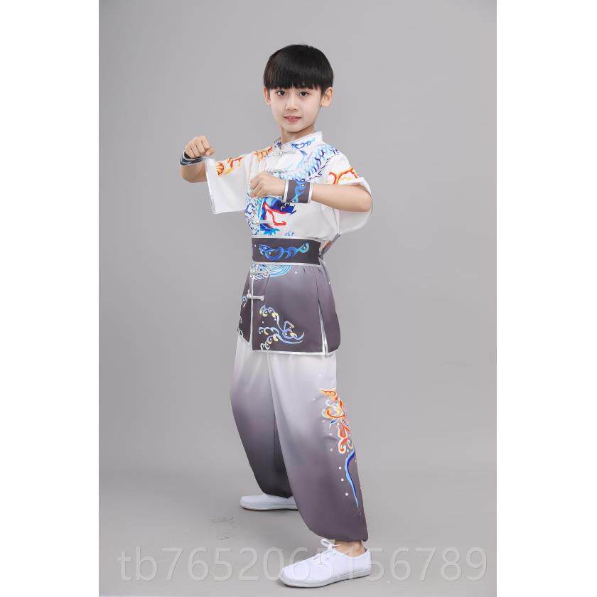 正品款中国风武术表演演服儿童长武袖青少年术比赛服装太新极出服