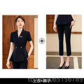 职业女夏西季 时气尚质工装 职上班通勤修身 正品 正装 套装 薄场款 工 装