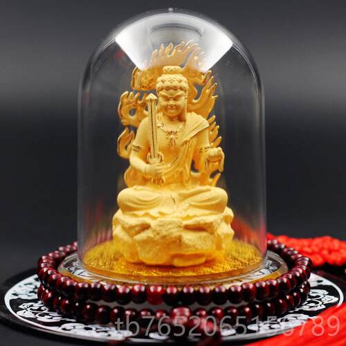 正品绒沙金载车佛像生肖本命佛汽用车品守护神摆件高档观音车菩萨
