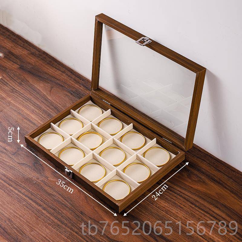 正品手串纳盒手錬手镯收纳首饰盒收水玉镯晶文玩珠宝盒项炼饰品盒