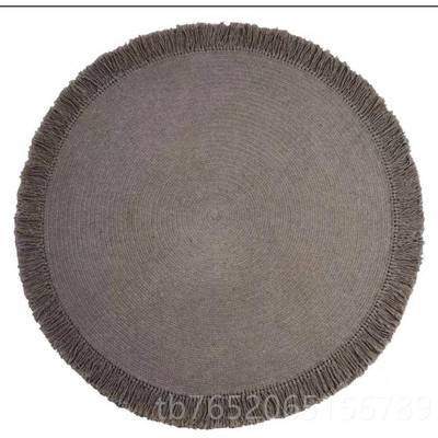 正品几地毯圆形 色 高质量天茶牦牛手工地毯然 卧室地纯毯 编织地