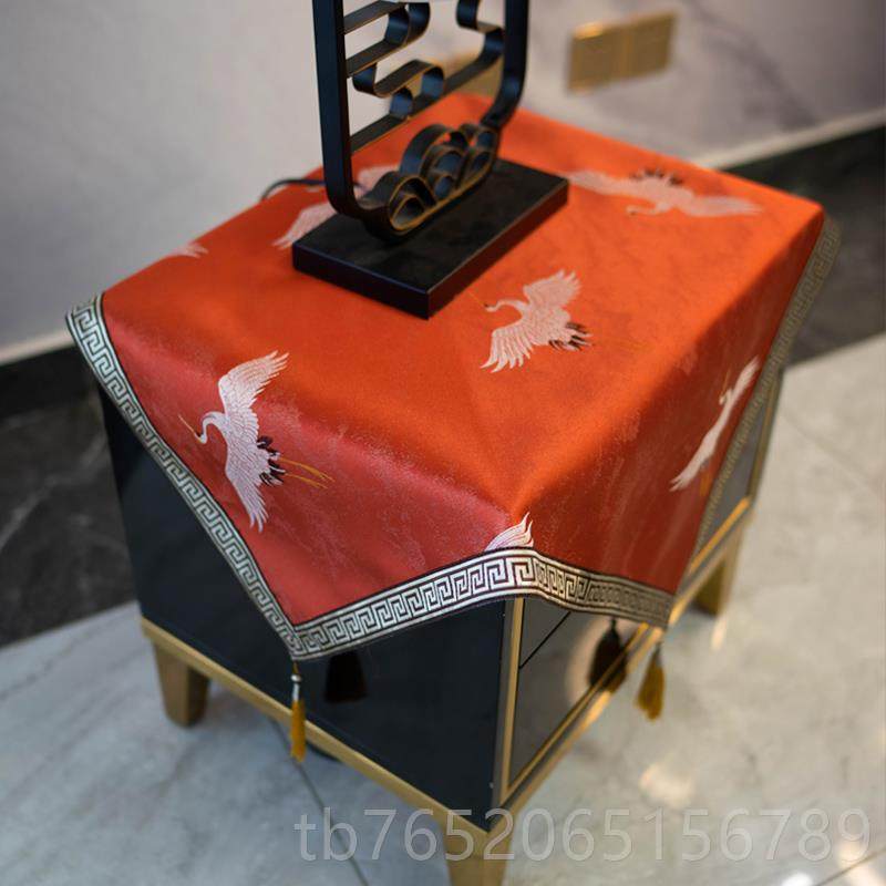 正品国仙鹤中式桌布古柜典中风方形防尘布冰床箱盖布酒红色头茶几,居家布艺,桌布,淘宝优惠券,粉丝福利购,淘宝优惠卷