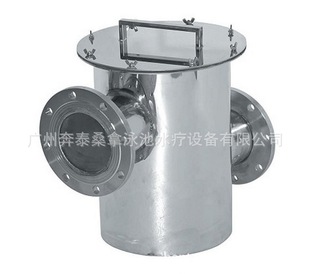 泳池按摩池设备 不锈钢毛发收集器(平盖式) 泳池毛发收集器 DN40