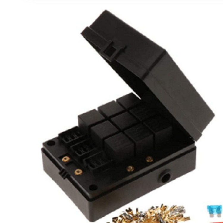 12路新能源雷丁 用保险丝盒汽车游艇12路带继电器保险丝座