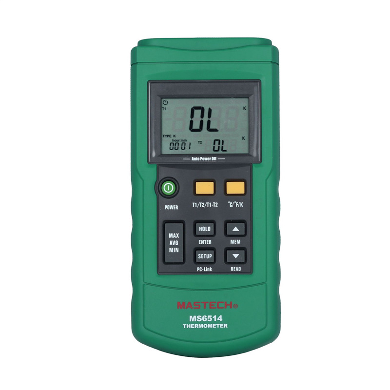 厂家直销MS6514 双路数字温度计 带USB接口 数据存储 现货