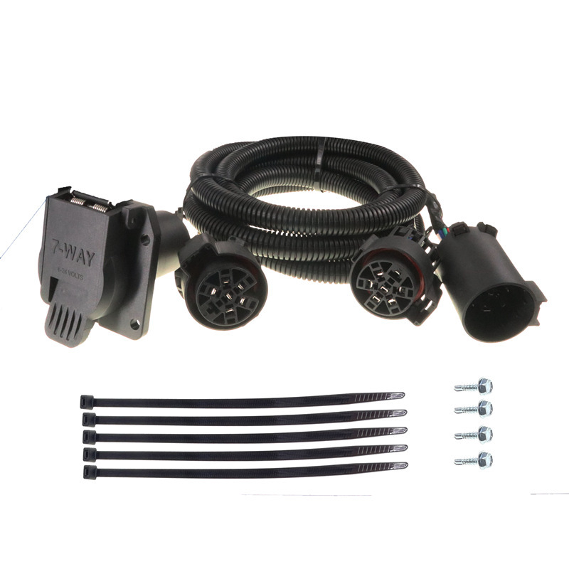 美式7针拖车线束 配原车拖车7针接头 拖车连接器 总长7英尺 56070