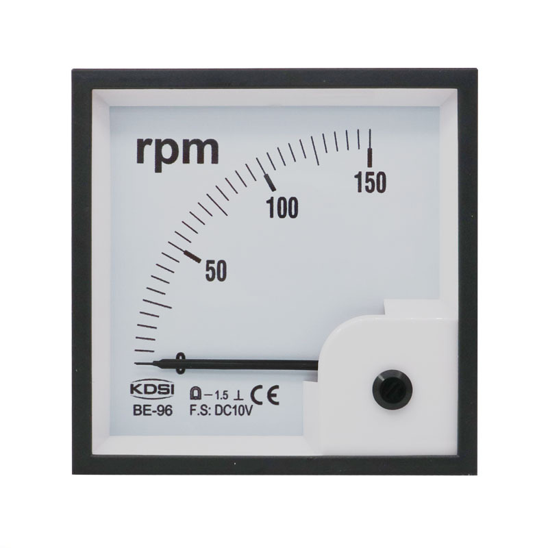 KDSI厂家供应电工仪表 指针式电压表BE-96 DC10V 150rpm转速表