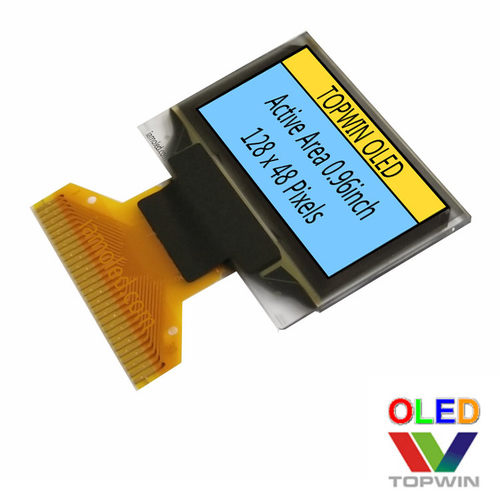 0.96寸蓝黄双色0.96寸oled屏ssd1306驱动0.96英寸双色0.96inch寸