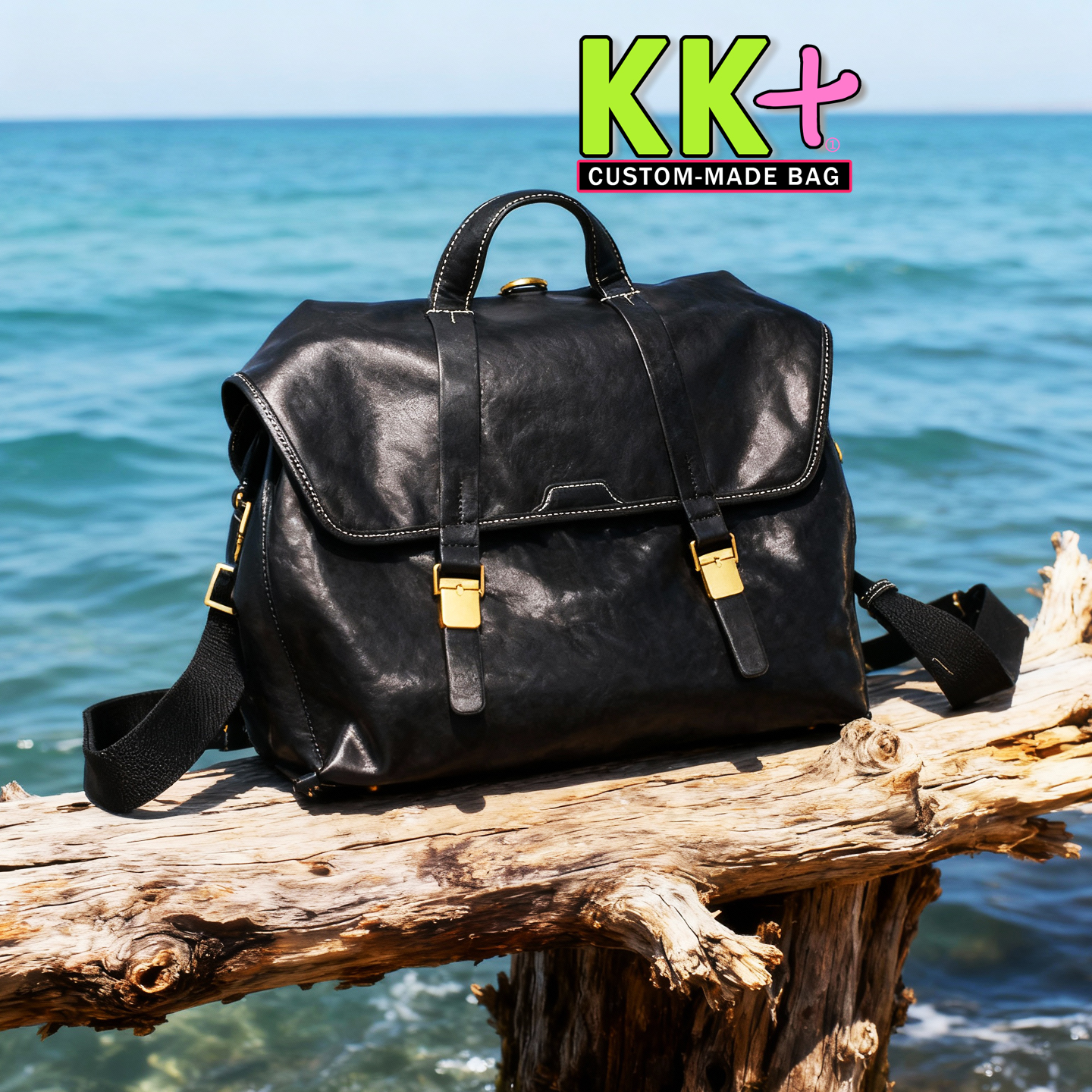 KK家新款头层植鞣牛皮双肩包男女通用款单肩斜挎手提包包真皮包袋