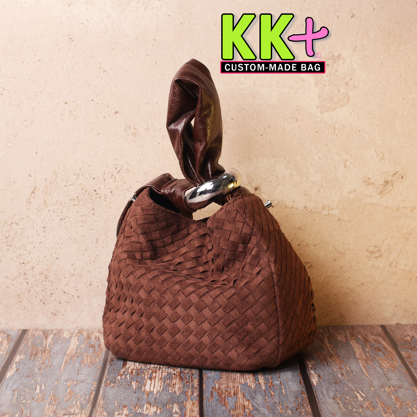 KK家新品羊皮拼豹纹手提包包单肩斜挎手拎包真皮包袋高级感潮流包