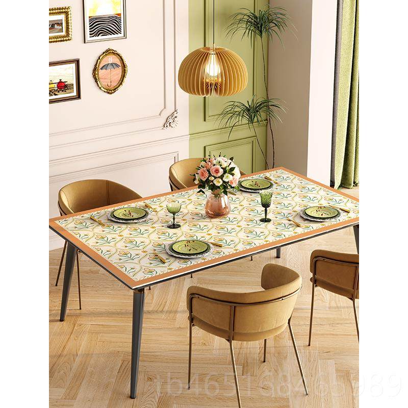 高档美式茶轻奢桌布免洗油防水防pvc皮革烫隔防热餐桌茶几垫桌垫,居家布艺,桌布,淘宝优惠券,粉丝福利购,淘宝优惠卷