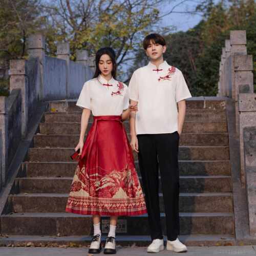 高档中风合唱演出比服舞台诗歌服朗诵赛服装初高中生复国古风班马