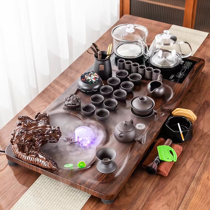 茶具套装家用客厅整套全自动一体雾化办公室功夫泡小茶台茶盘简约