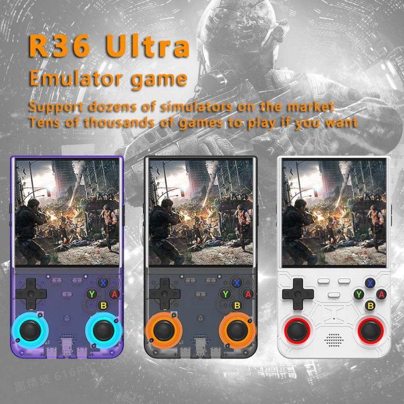 跨境R36Ultra开源掌上游戏机linu