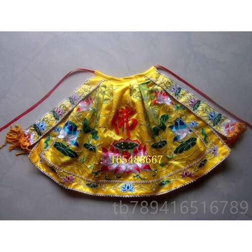 高档佛像披风 佛袍 佛观菩萨莲花风音 荷花披风竹衣 高档神衣衣30