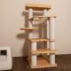 高档全实木猫猫窝猫树一体猫架猫抓树小型占爬地太空舱架猫不玩具