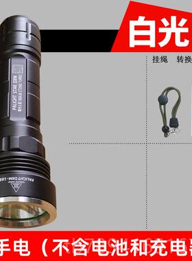 高档光霸光筒2024款DXM强手电光26650可充电LED探照灯T6家黄超亮