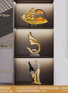 高档一帆业风顺帆船件摆件轻奢高级感高档客厅摆高端大气上档次开