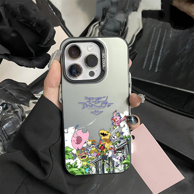 iPhone16彩银苹果15适用14Plus卡通OPPOFindx9恐龙数码宝贝大冒险13ProMax高级感小米17max手机壳硬VIVOx300s