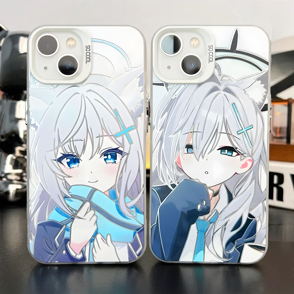 高颜值15plus可爱小米14ProMax二次元苹果12彩银OPPOReno13手机壳硬适用iPhone闭眼女孩猫咪16卡通荣耀MAGIC7