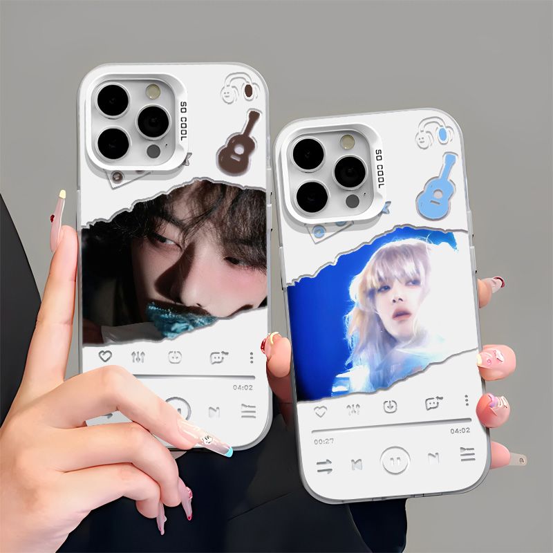 适用iPhone13苹果12pm创意彩银15ProMax硬14PLUS高级感手机壳低头华晨宇播放器适用OPPORENO16适用小米17TPRO