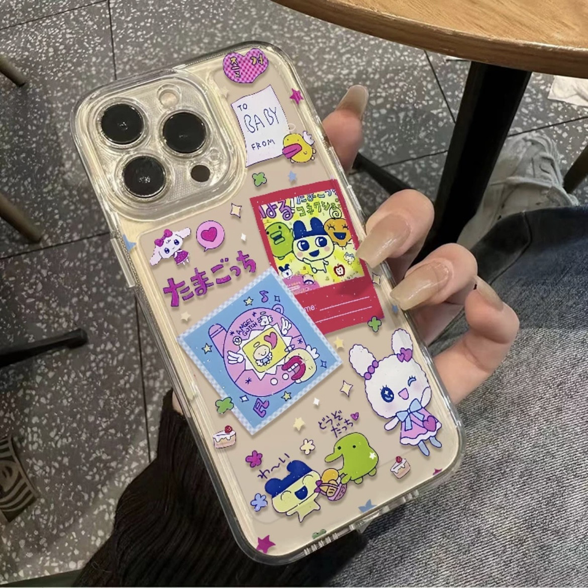 红米K80软创意iPhone15古早拓麻歌子一加ACE5竞速版VIVOX200S手机壳14PLUS苹果13卡通16ProMax透明适用Nova12