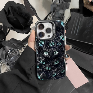 苹果16ProMax克苏鲁之眼OPPOFindx8手机壳硬小米15Ultra可爱14plus彩银iPhone13适用12潮酷红米k80个性iQOOz9