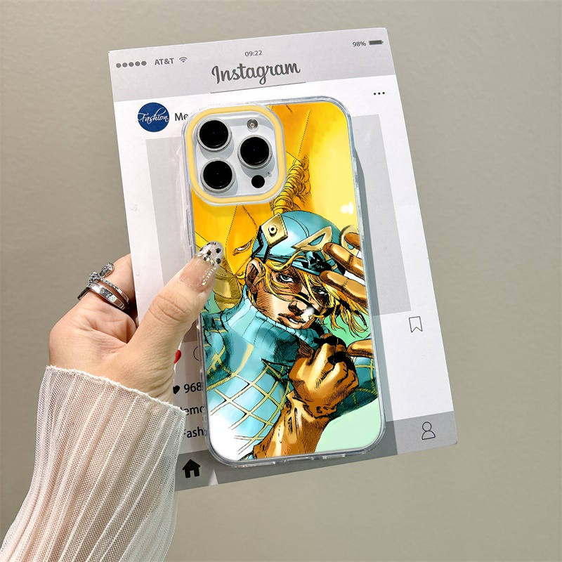 苹果14ProMax适用jojo迪亚哥17Air硬12大孔个性iQOO13潮酷16手机壳带挂绳iPhone15plus卡通荣耀MAGIC7pro男款